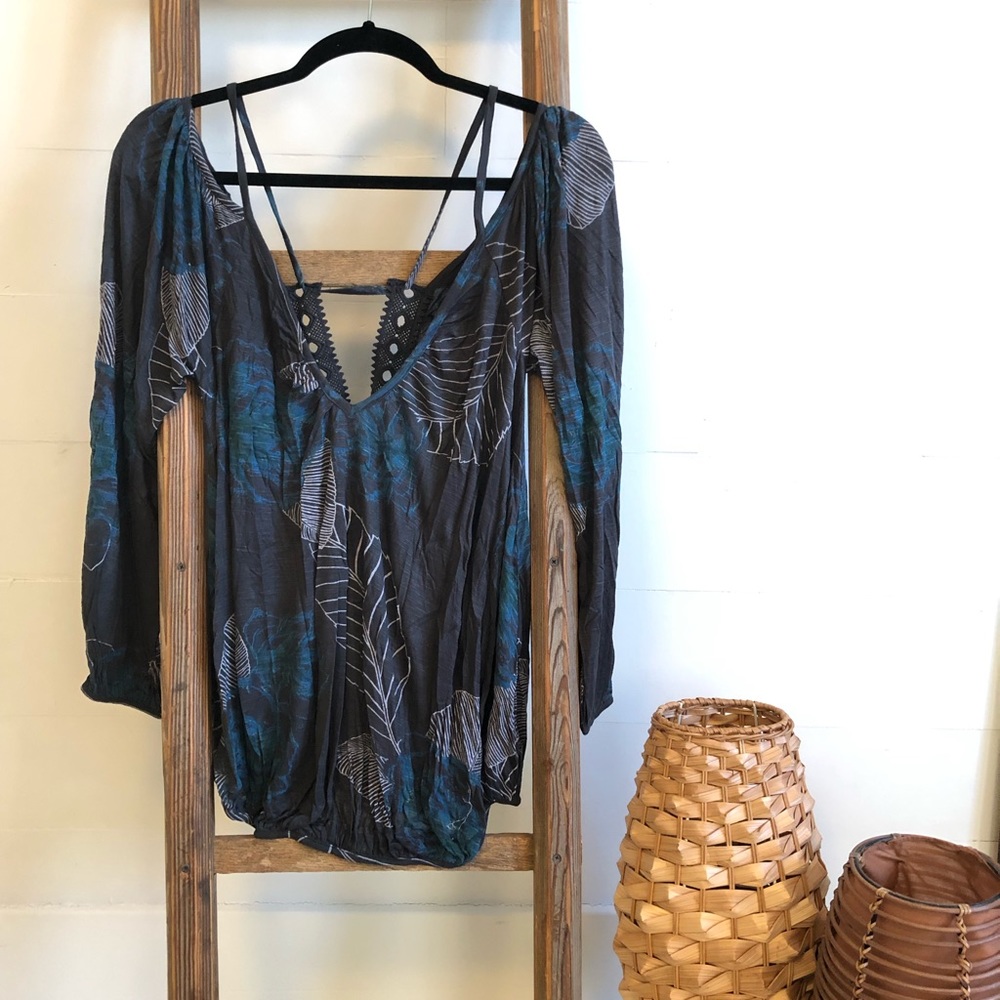 Free People 'Adelia' Print Boho Top